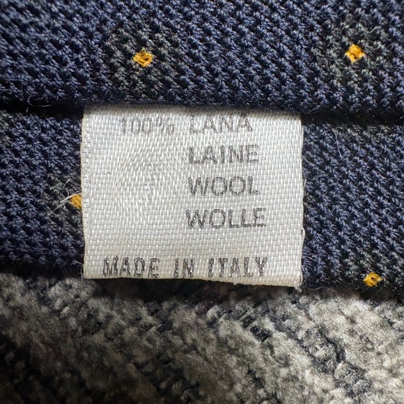 Davide Cenci Mens 100% Wool Tie Italy - Picture 7 of 7